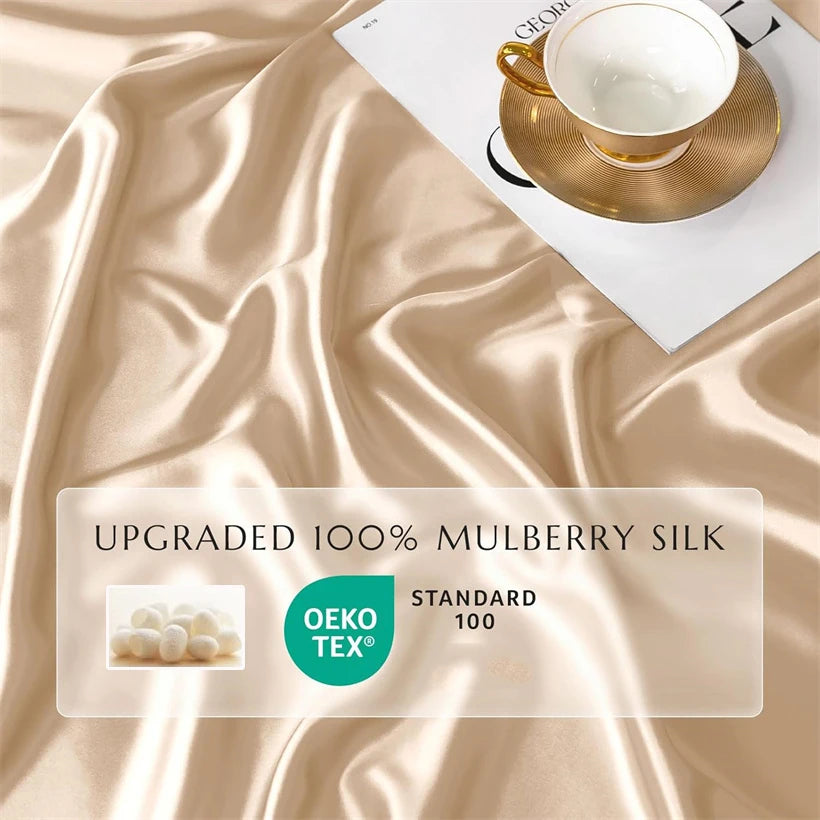 Luxury 100% Mulberry Silk Duvet Cover