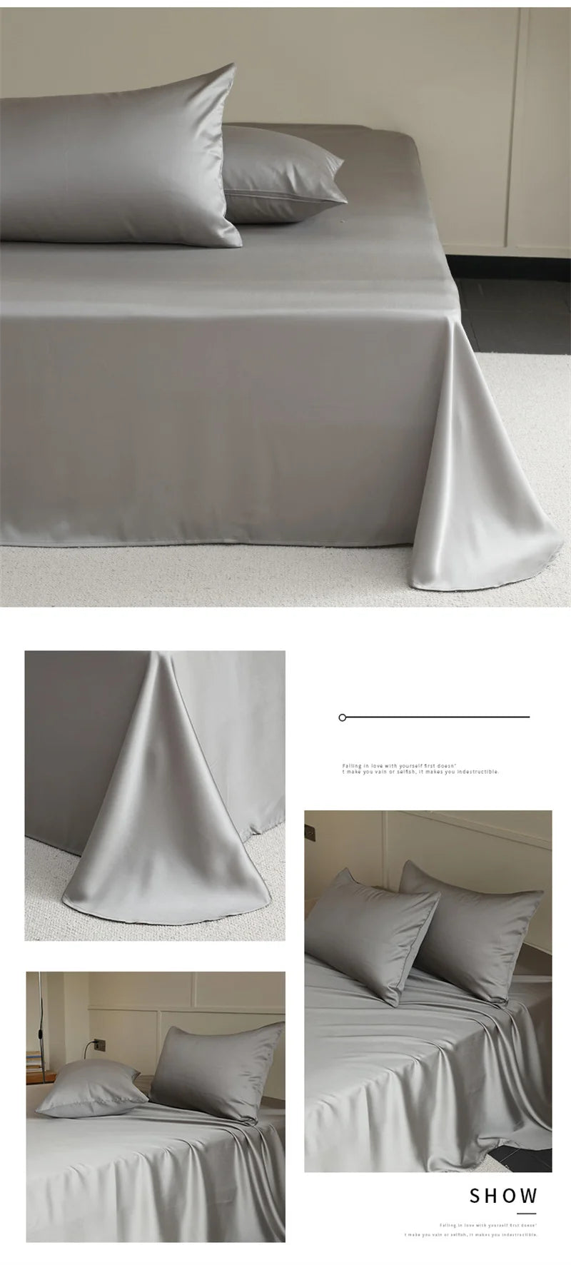 100% Mulberry Silk Flat Sheet