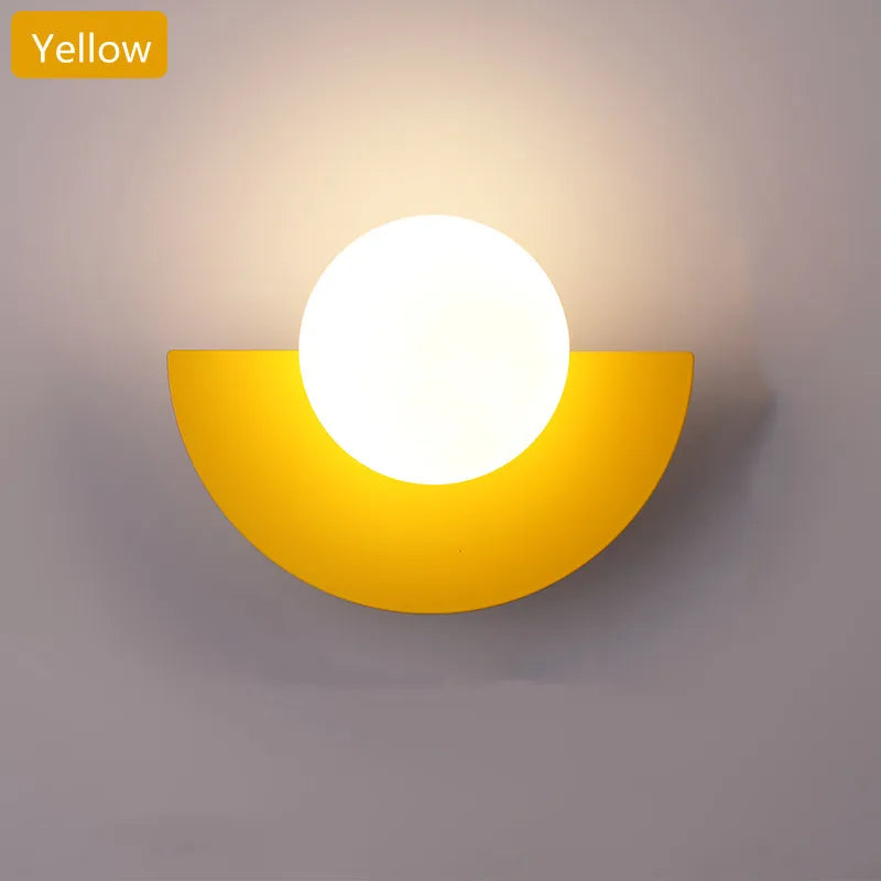 Nordic Colored Wall Lamp – Modern Dual Glow