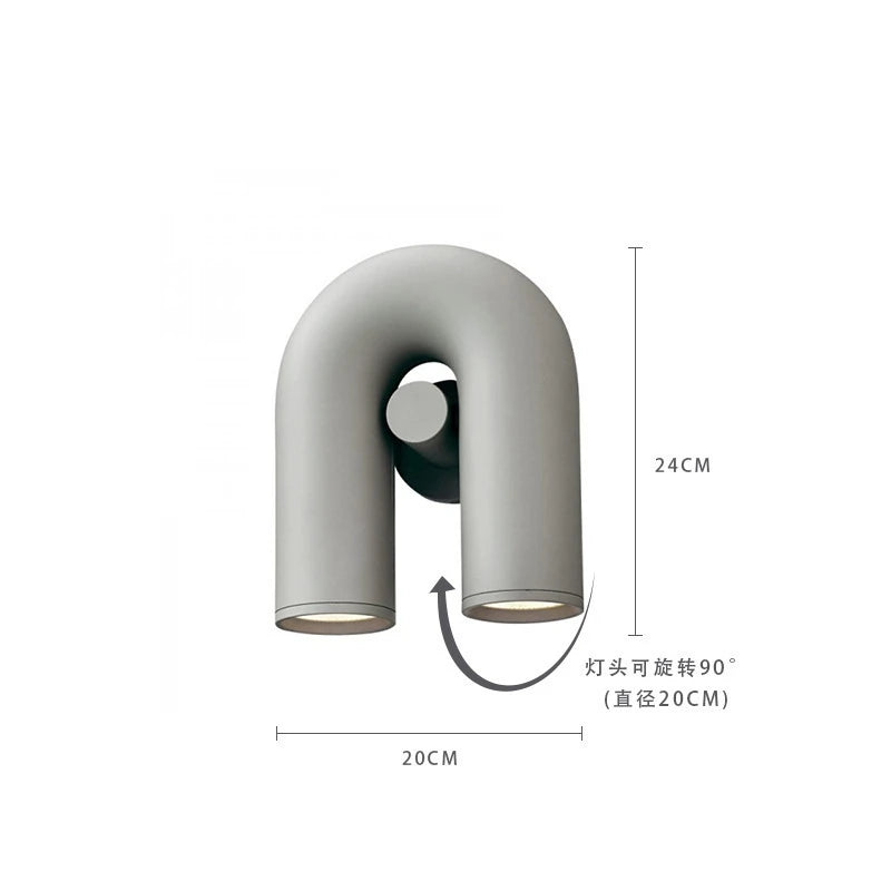 Italy Design LED Wall Lamp — U-Shaped Modern Sconce
