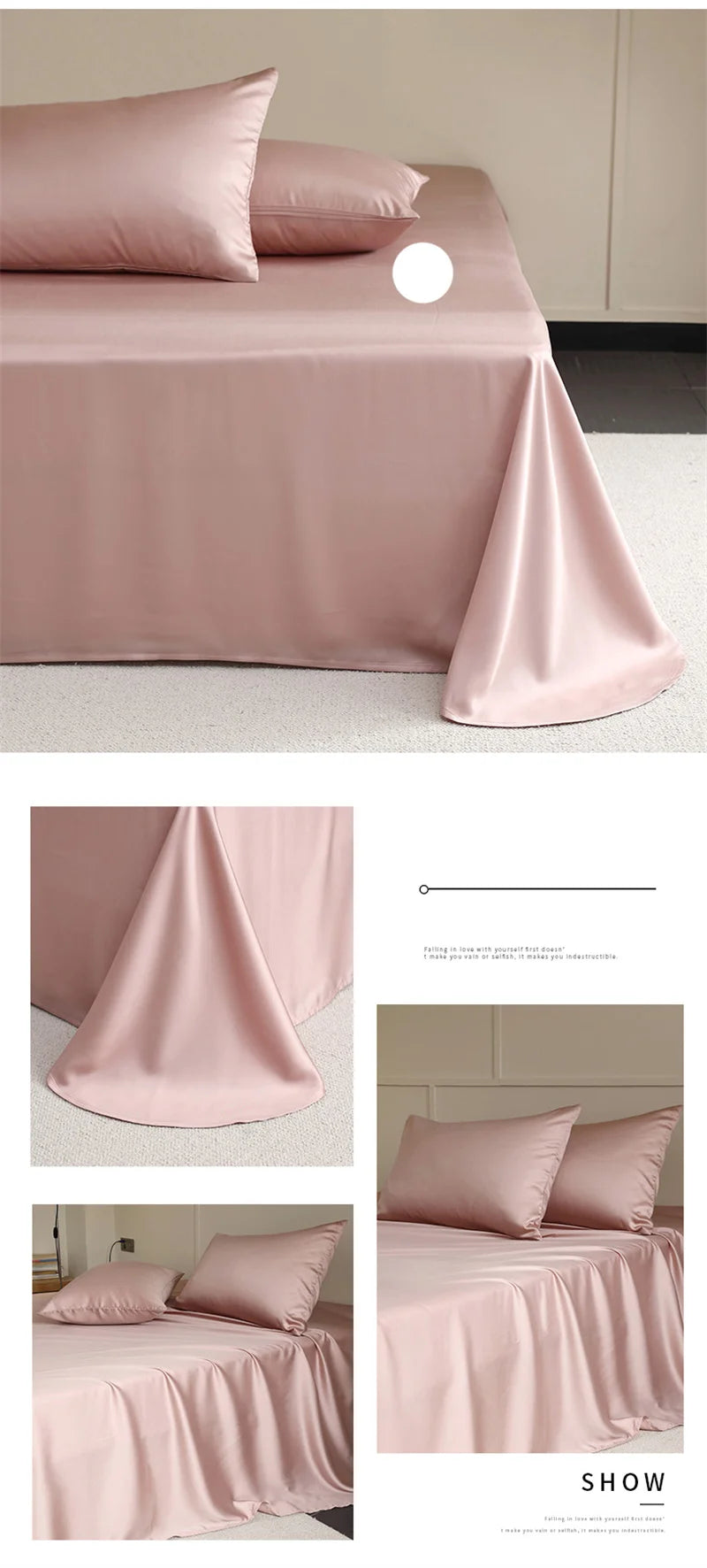 100% Mulberry Silk Flat Sheet