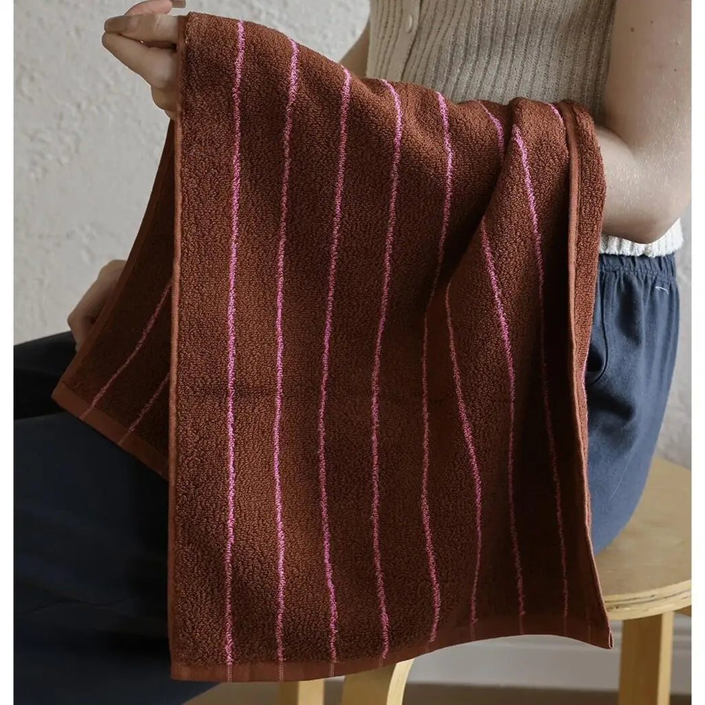 Retro Striped Cotton Towels