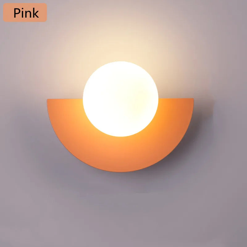 Nordic Colored Wall Lamp – Modern Dual Glow