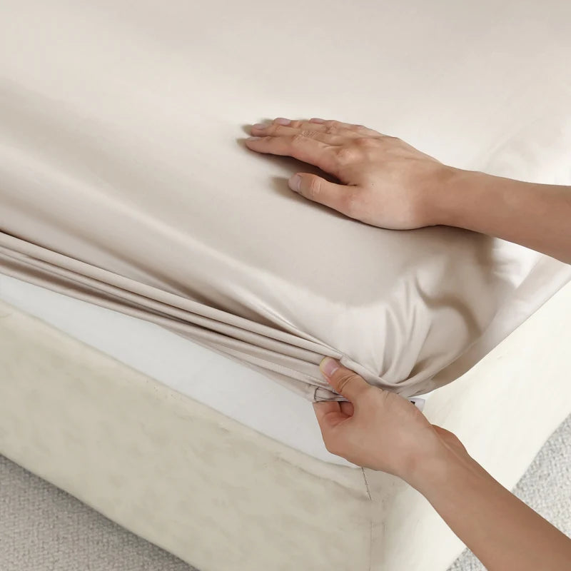 Luxury 100% Mulberry Silk Fitted Sheet