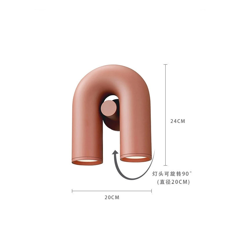Italy Design LED Wall Lamp — U-Shaped Modern Sconce