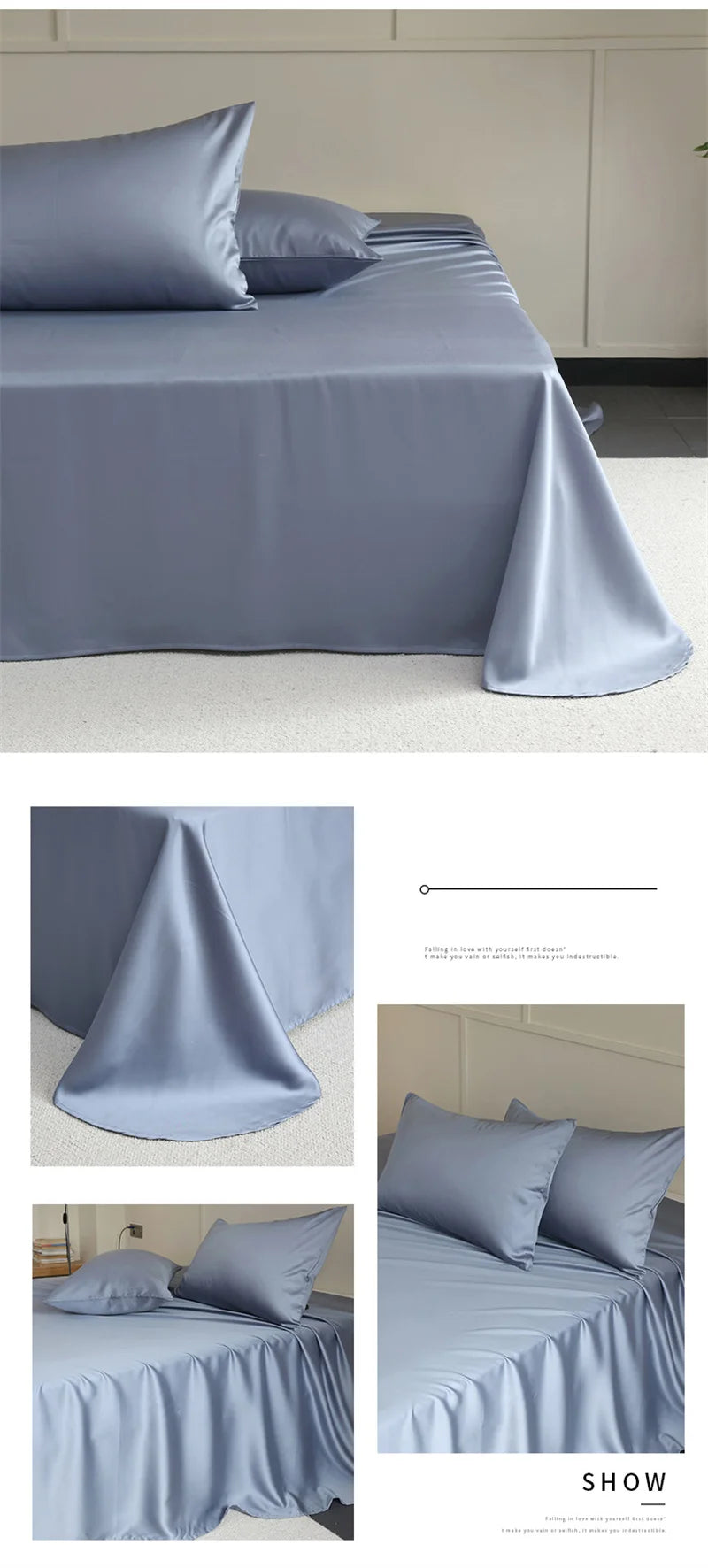 100% Mulberry Silk Flat Sheet