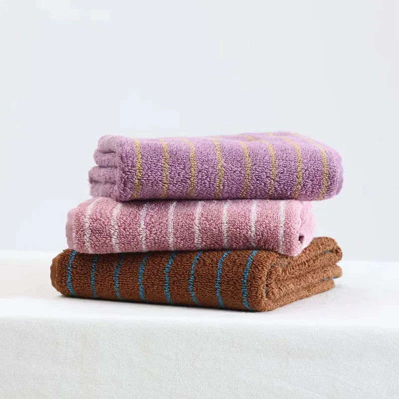 Retro Narrow Striped Cotton Towel