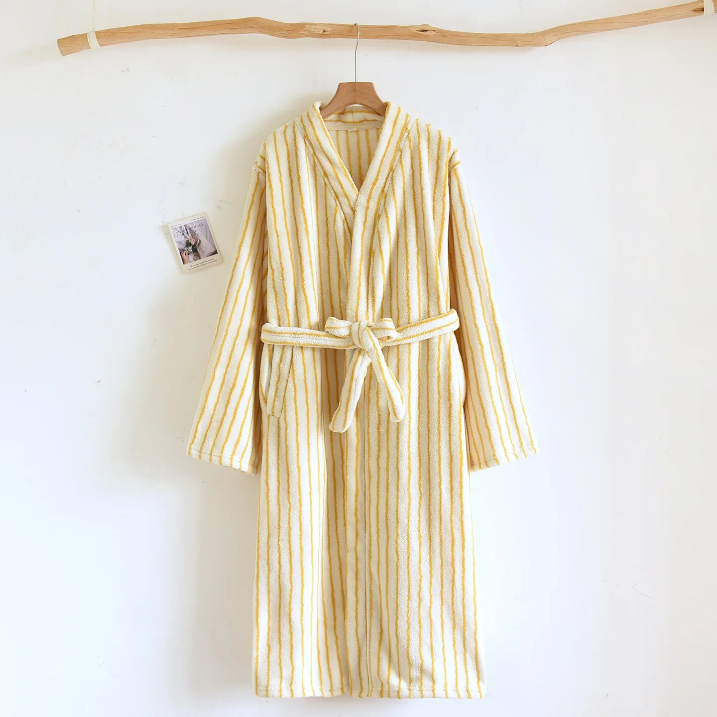 Flannel Stripe Bathrobe
