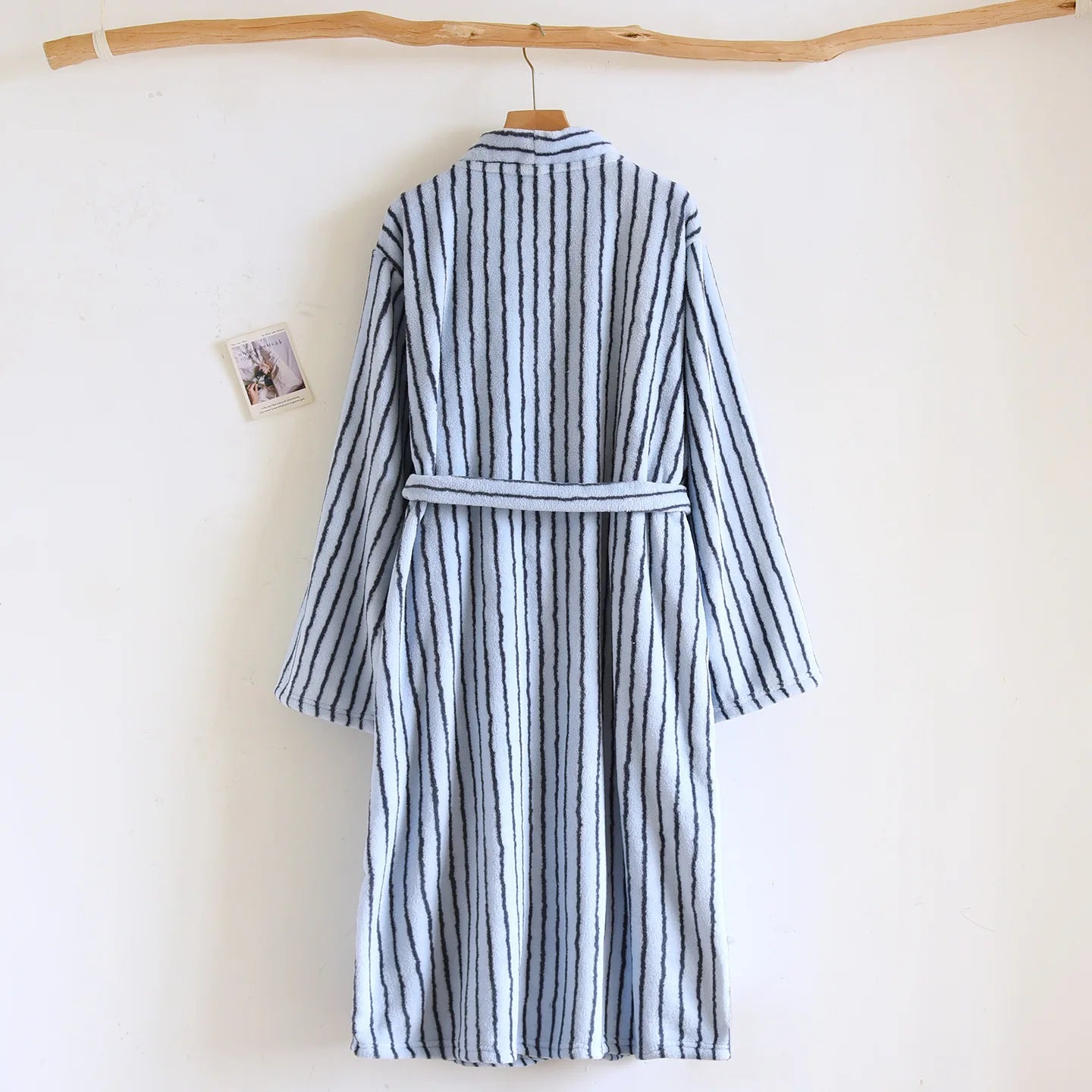 Flannel Stripe Bathrobe
