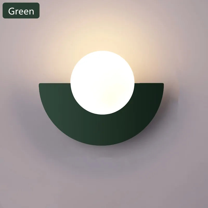 Nordic Colored Wall Lamp – Modern Dual Glow