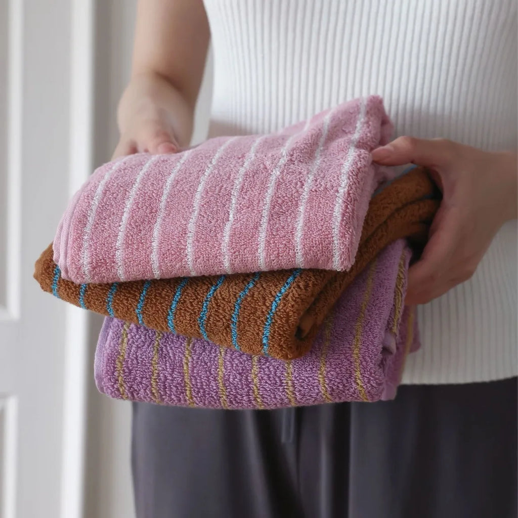 Retro Narrow Striped Cotton Towel