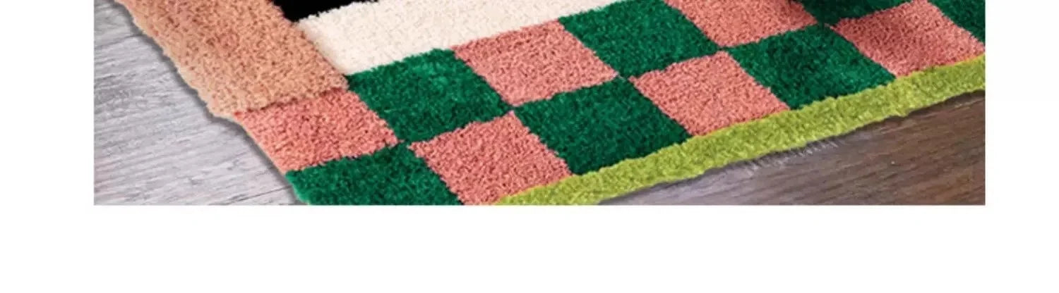 Groovy Pattern Cotton Bathroom Rug