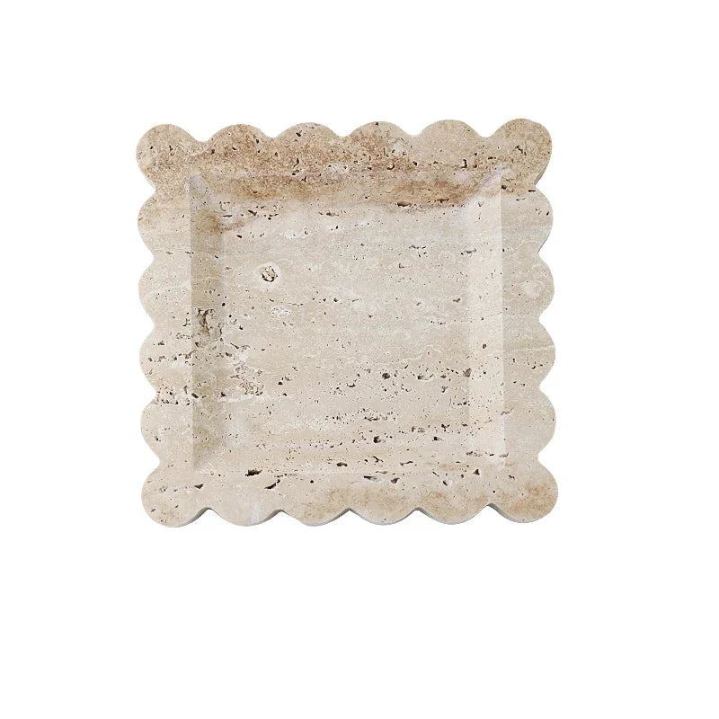 Travertine Stone Decorative Tray
