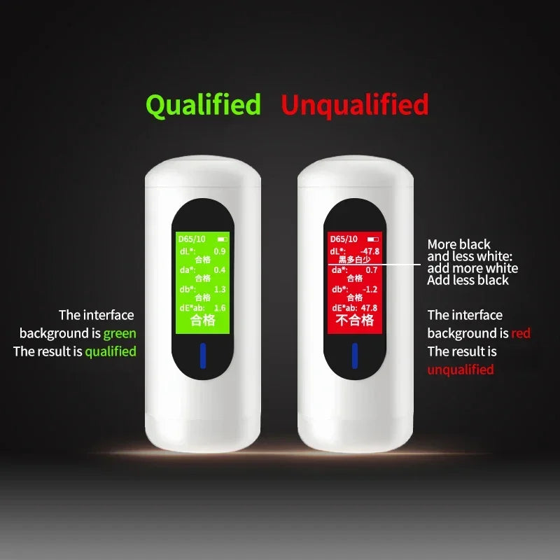 High-Precision Handheld Colorimeter – Paint, Fabric & Coating Color Reader