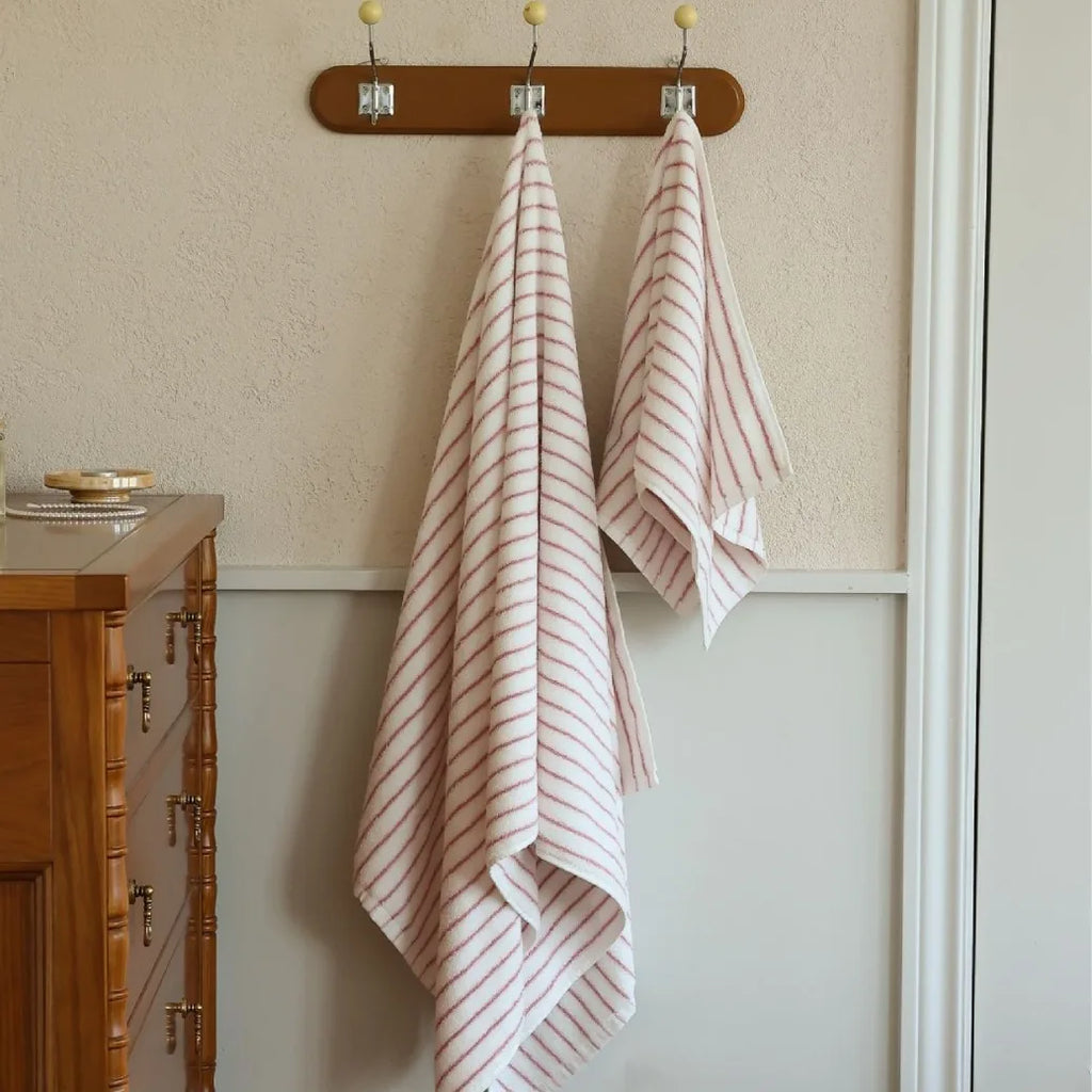 Retro Narrow Striped Cotton Towel