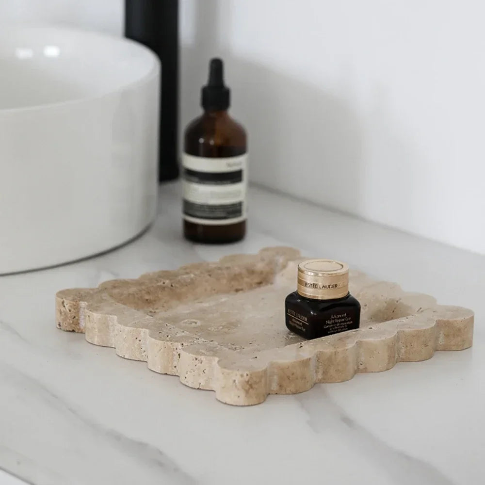 Travertine Stone Decorative Tray