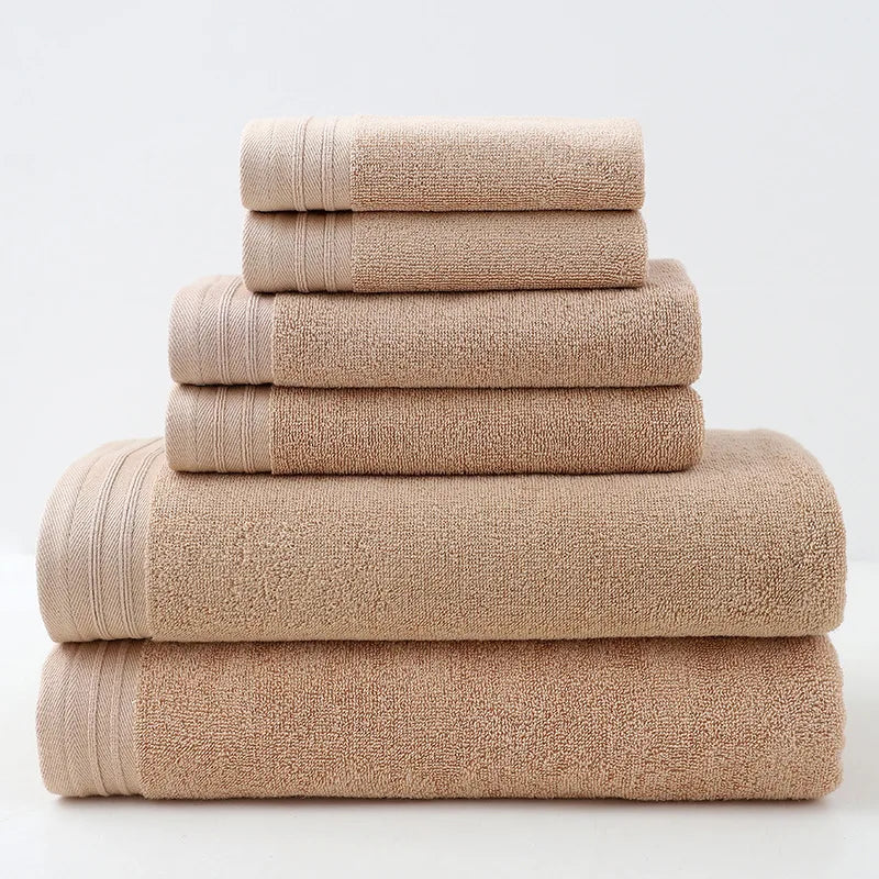 6-Piece Pure Cotton Towel Set