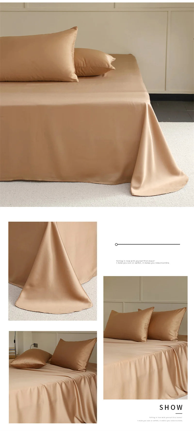 100% Mulberry Silk Flat Sheet