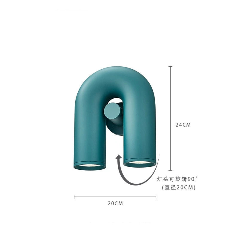 Italy Design LED Wall Lamp — U-Shaped Modern Sconce
