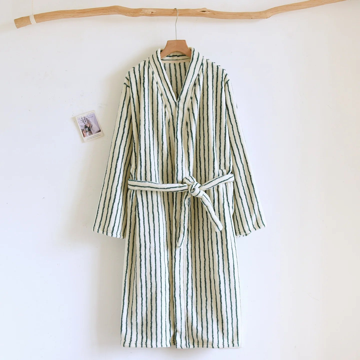 Flannel Stripe Bathrobe