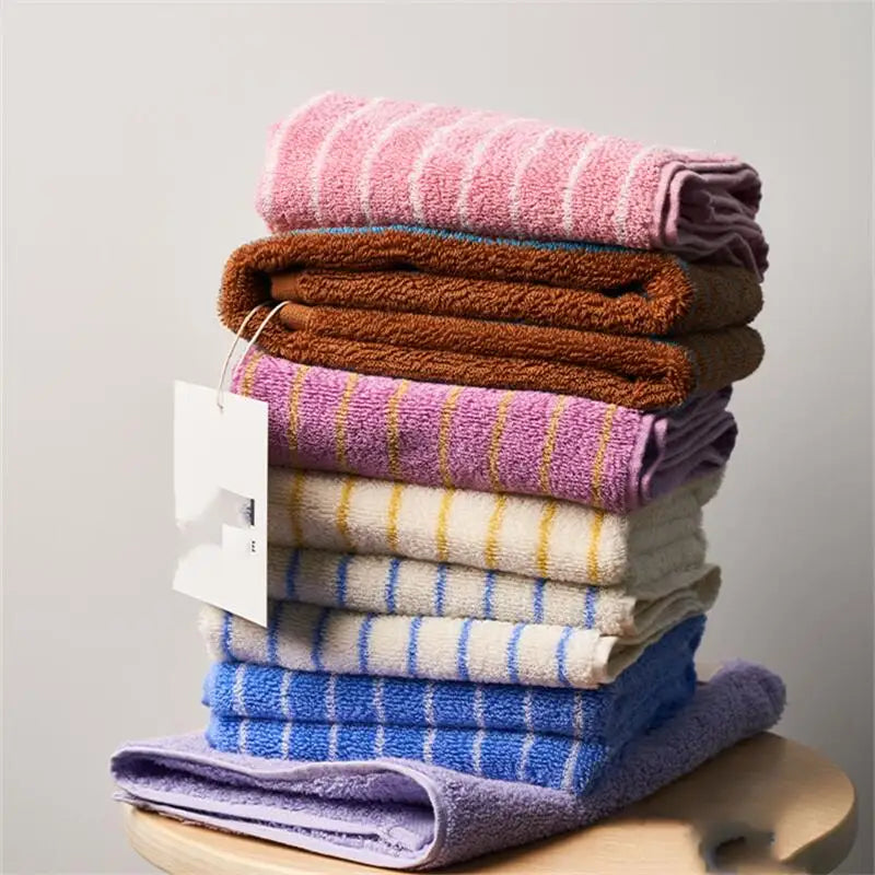 Retro Narrow Striped Cotton Towel