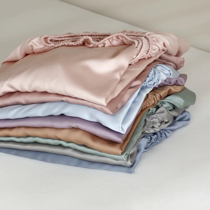 Luxury 100% Mulberry Silk Fitted Sheet