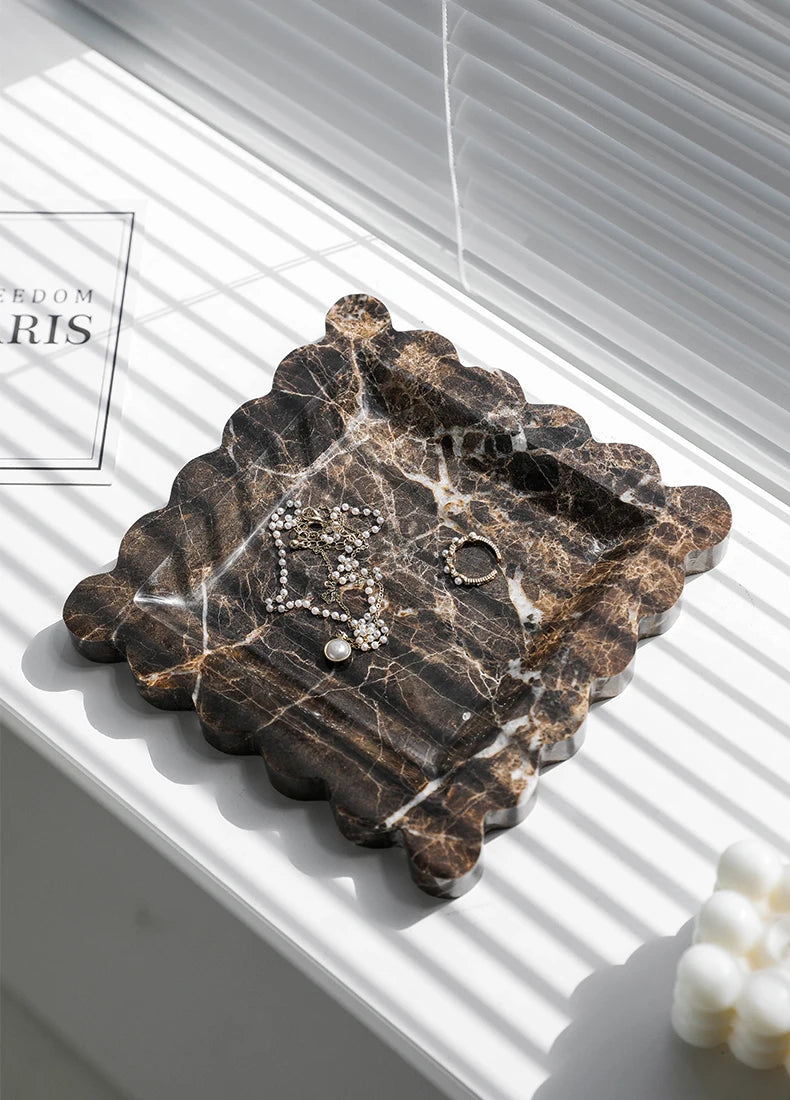 Travertine Stone Decorative Tray