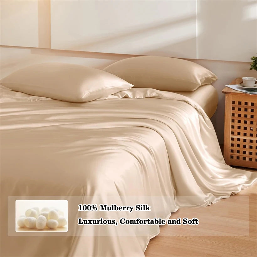 Luxury 100% Mulberry Silk Duvet Cover
