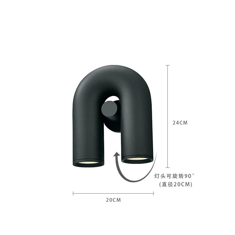 Italy Design LED Wall Lamp — U-Shaped Modern Sconce