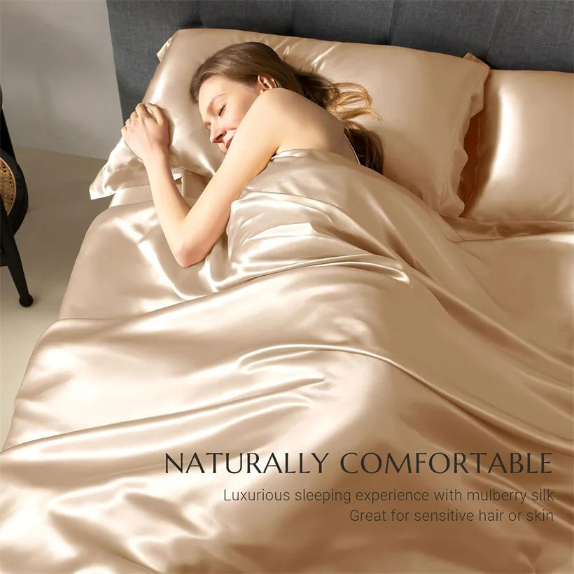 Luxury 100% Mulberry Silk Duvet Cover