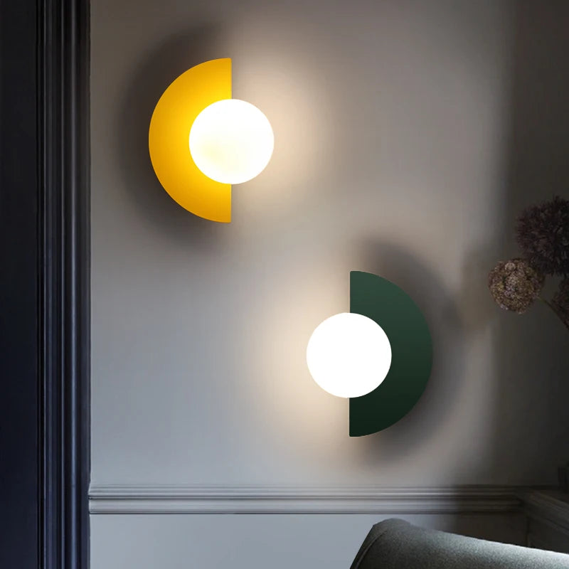 Nordic Colored Wall Lamp – Modern Dual Glow