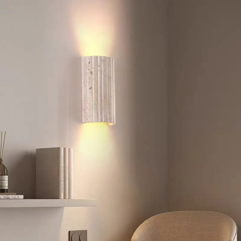Three-Dimensional Stone Wall Lamp – Sculptural Accent Light