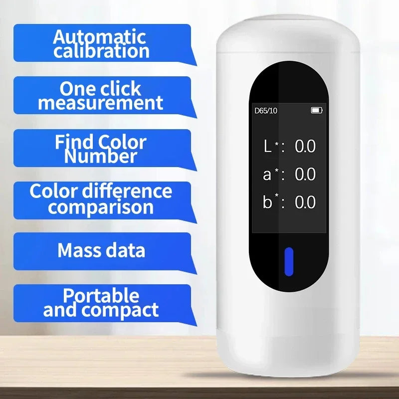 High-Precision Handheld Colorimeter – Paint, Fabric & Coating Color Reader