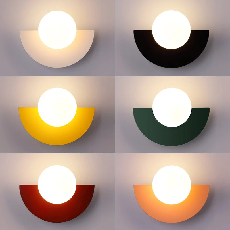 Nordic Colored Wall Lamp – Modern Dual Glow