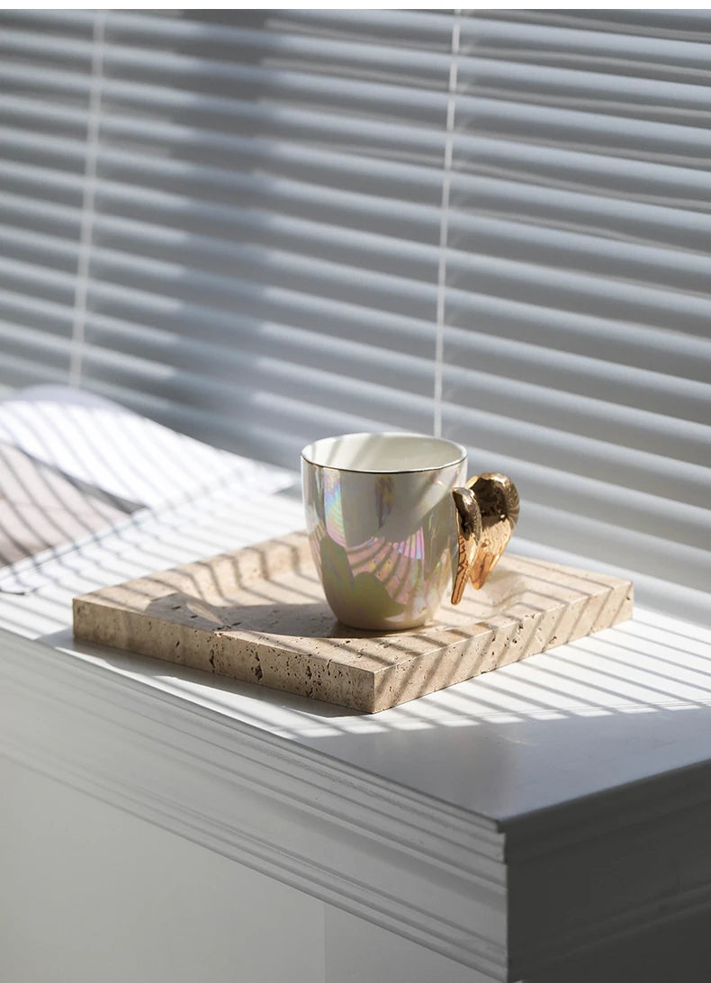 Travertine Stone Decorative Tray