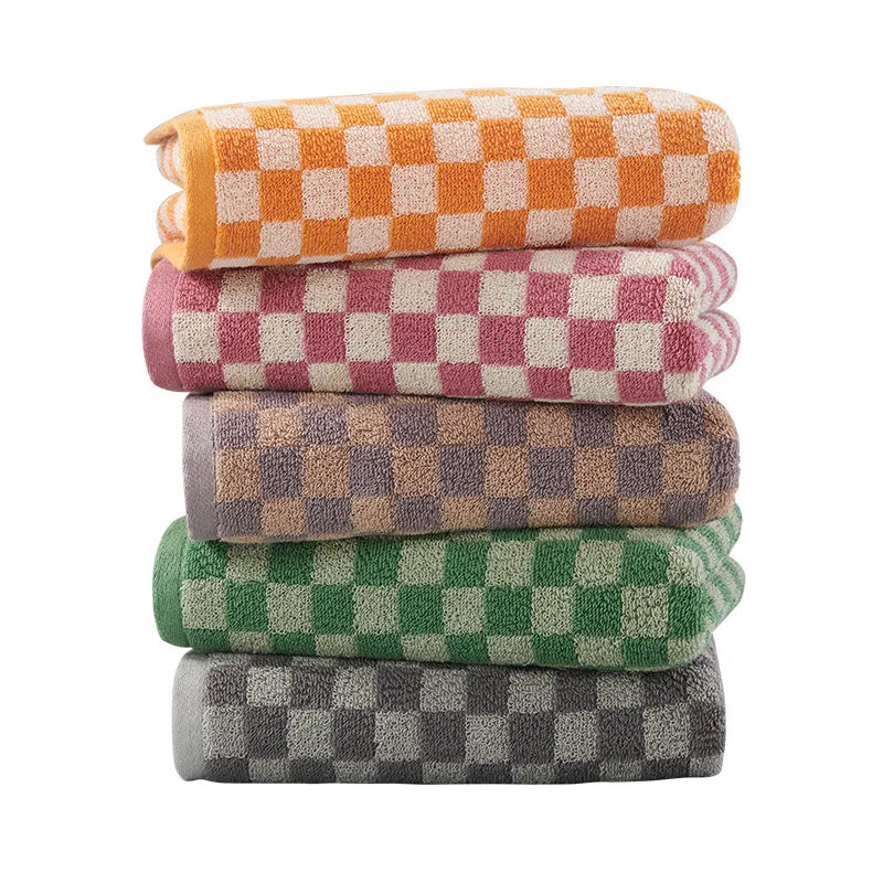 Plaid Cotton Towel Set