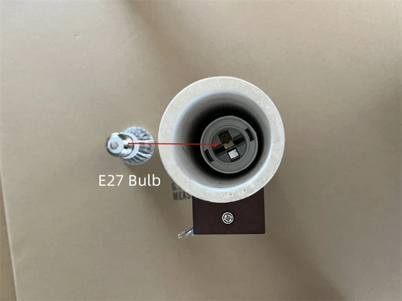 Travertine Wall Lamp – Natural Stone Sconce