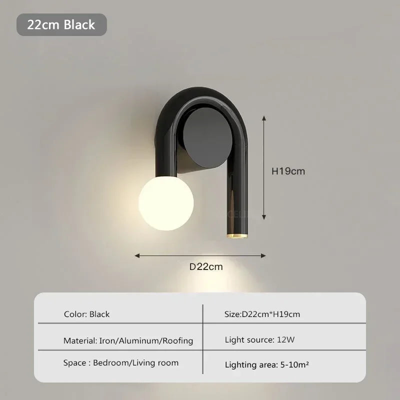 U-Shape Wall Lamp – Modern Nordic Sconce