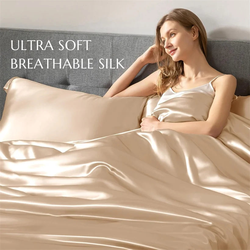 Luxury 100% Mulberry Silk Duvet Cover