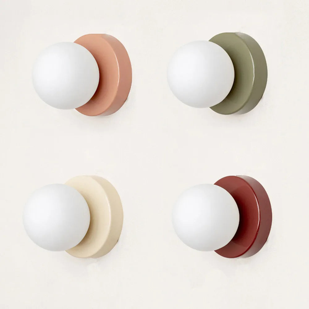 Macaron Round Wall Lamp – Nordic Ball Light