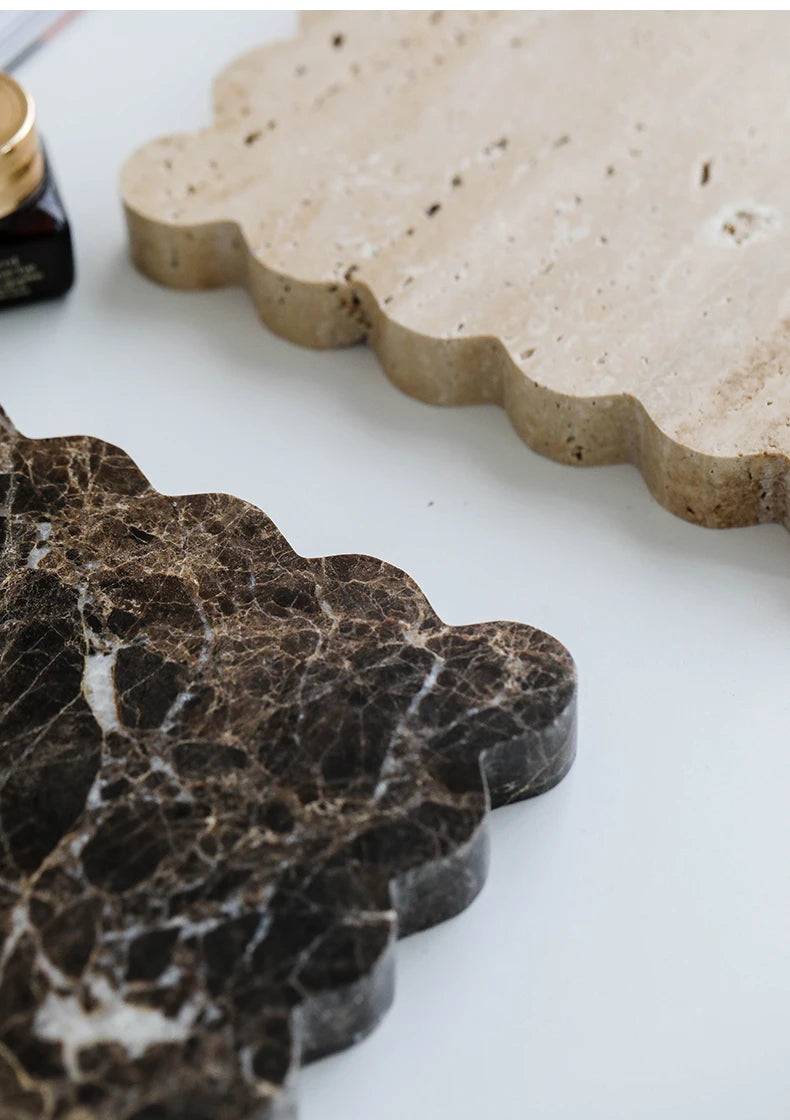 Travertine Stone Decorative Tray