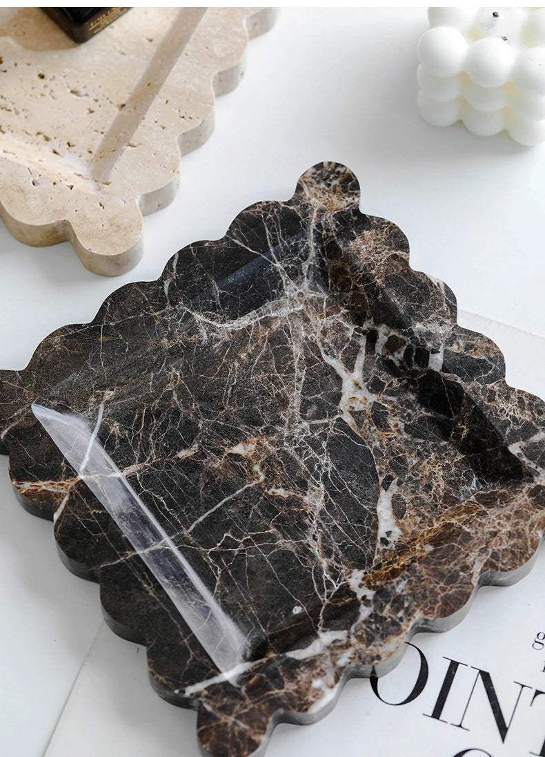 Travertine Stone Decorative Tray