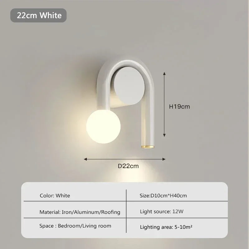 U-Shape Wall Lamp – Modern Nordic Sconce