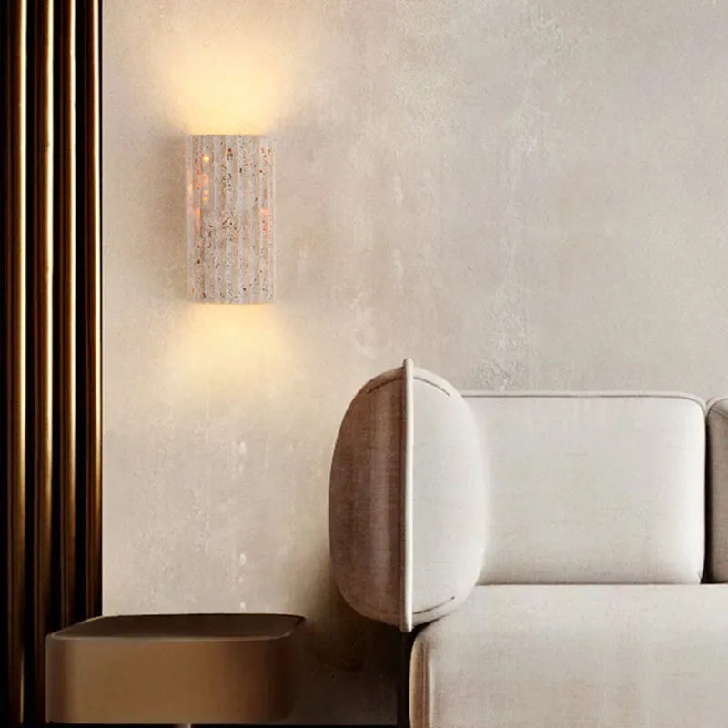 Three-Dimensional Stone Wall Lamp – Sculptural Accent Light