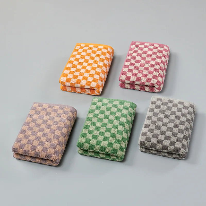 Plaid Cotton Towel Set