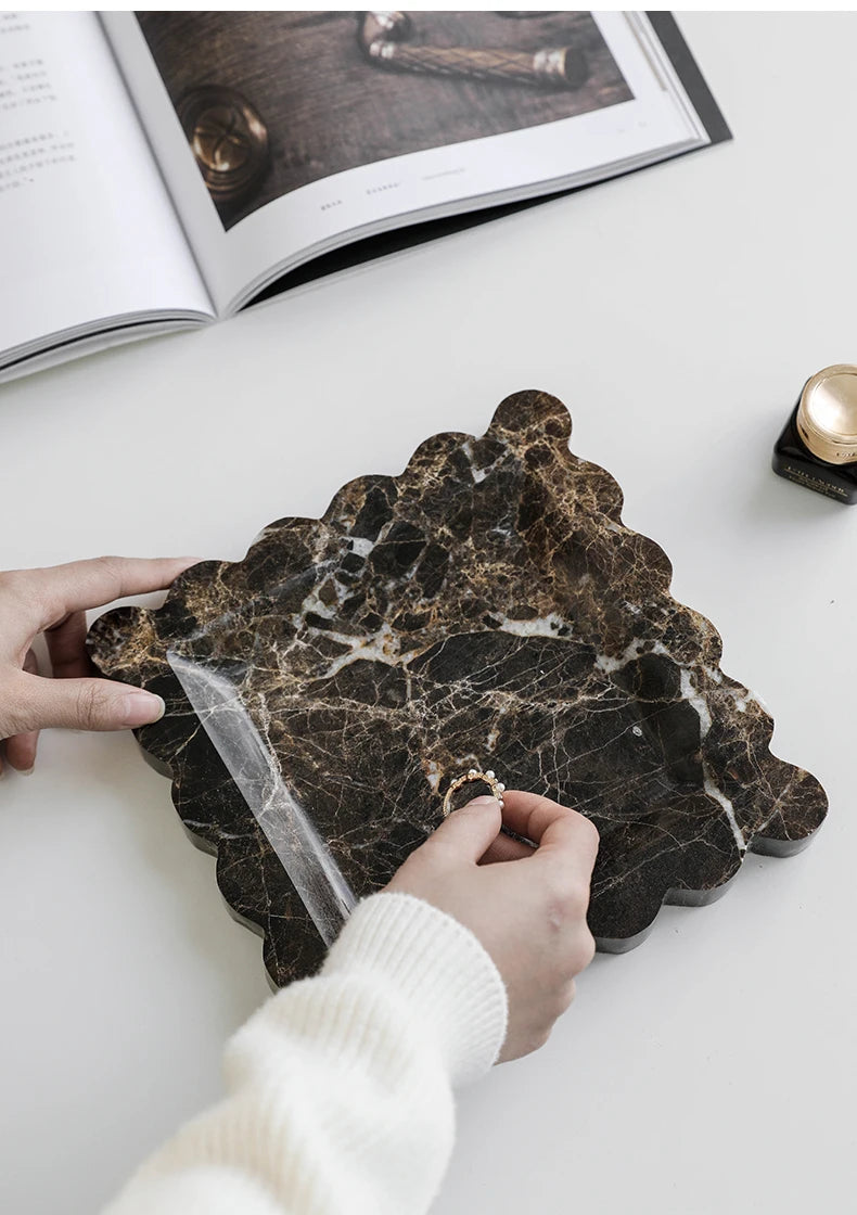 Travertine Stone Decorative Tray