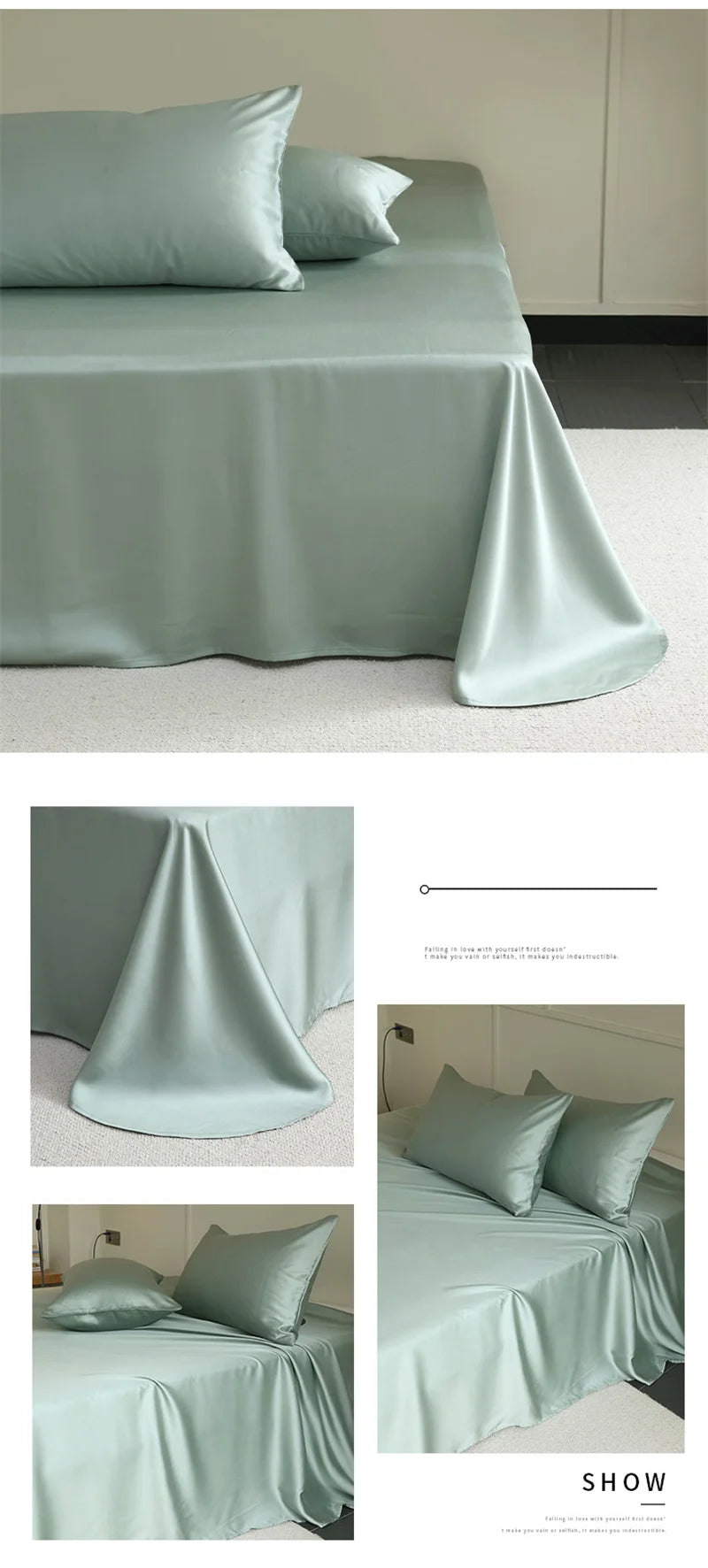 100% Mulberry Silk Flat Sheet