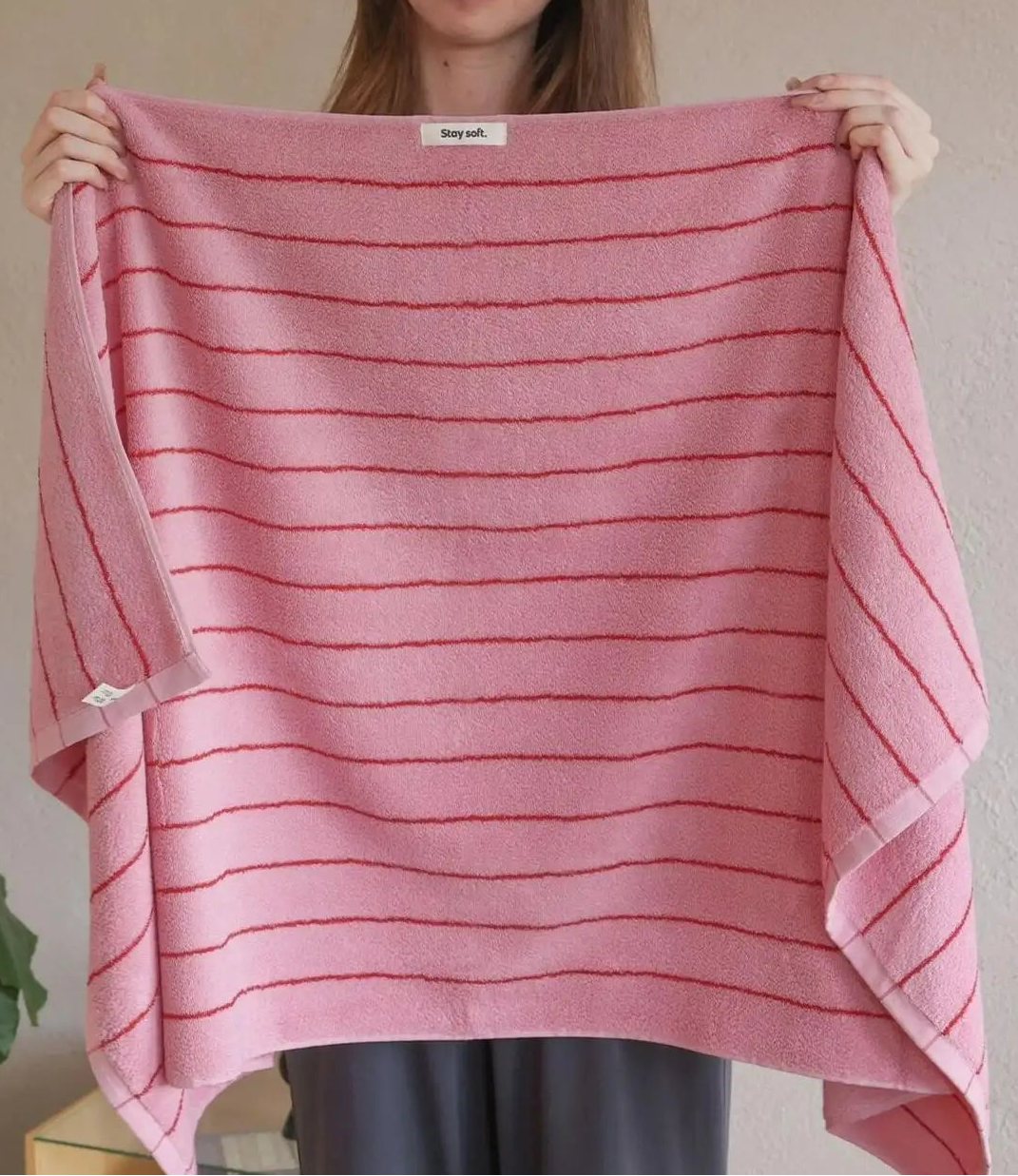 Retro Striped Cotton Towels